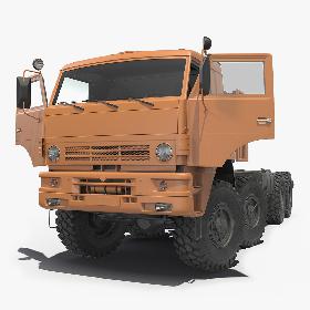 3D 8x8 Truck Generic Rigged